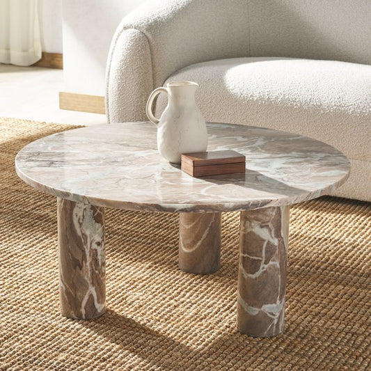 Tole 35 in. Marble Coffee Table