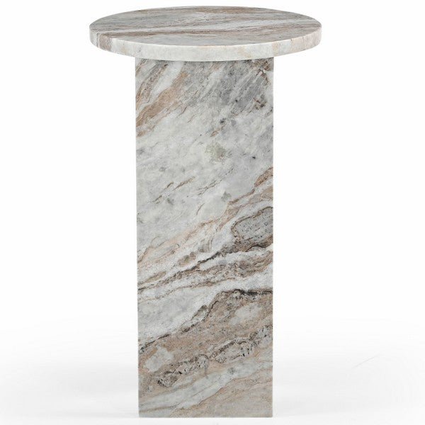 Lozza 20 in. Marble Accent Table