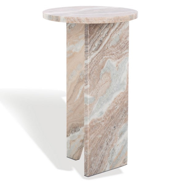 Lozza 20 in. Marble Accent Table