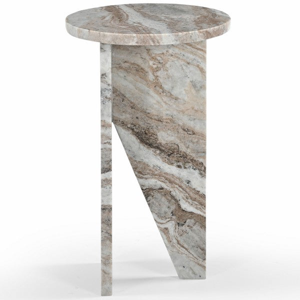 Lozza 20 in. Marble Accent Table