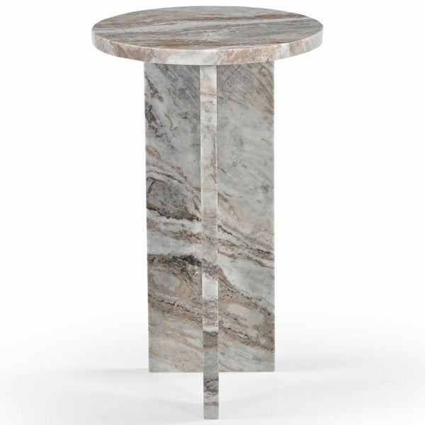 Lozza 20 in. Marble Accent Table