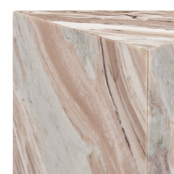 Alfieri 20 in. Triangle Marble Accent Table