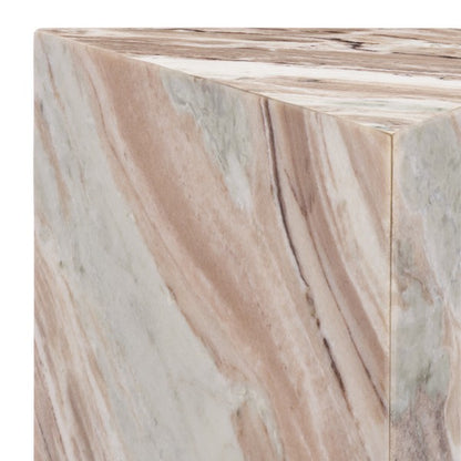 Alfieri 20 in. Triangle Marble Accent Table