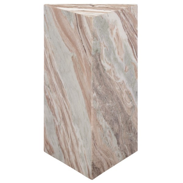 Alfieri 20 in. Triangle Marble Accent Table