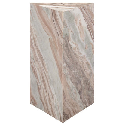 Alfieri 20 in. Triangle Marble Accent Table