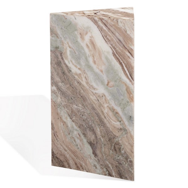 Alfieri 20 in. Triangle Marble Accent Table