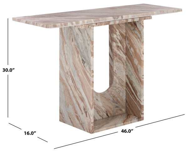 Guantai 46 in. Marble Console Table