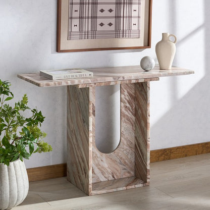 Guantai 46 in. Marble Console Table