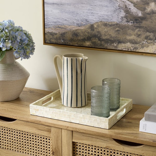 Panza Rectangle Capiz Tray