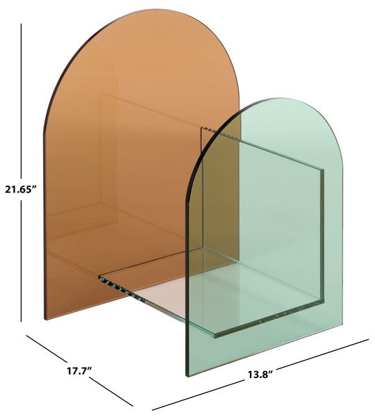 Sauro Tempered Glass Book Display