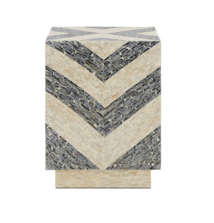 Altivole 19 in. Capiz Shell Accent Table