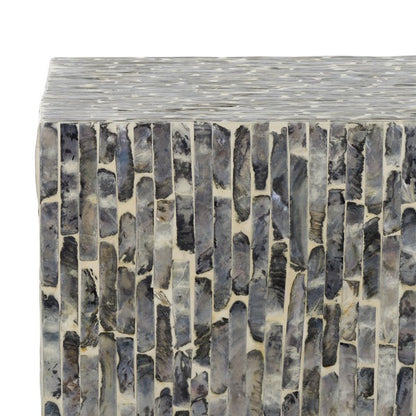 Busche 19 in. Capiz Shell Accent Table