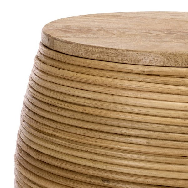 Saiano 18 in. Mango Wood Accent Table