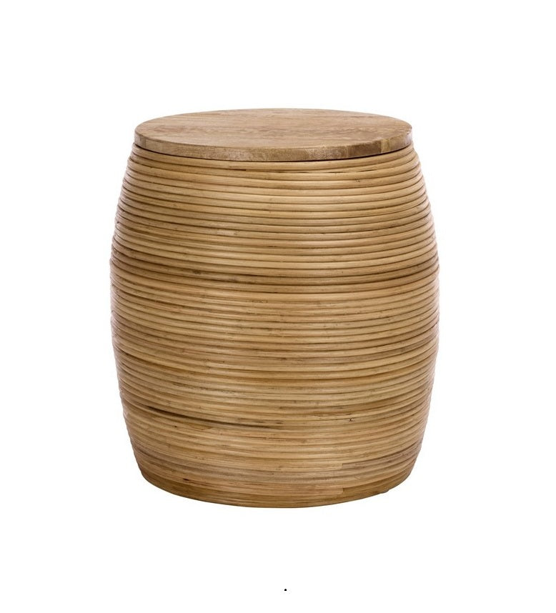 Saiano 18 in. Mango Wood Accent Table