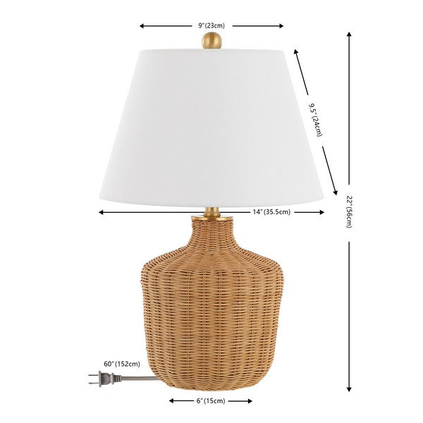 Lajen Rattan Table Lamp