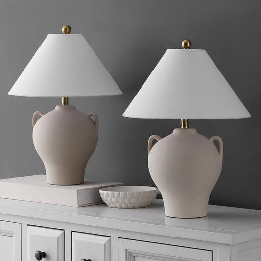 Neoneli 18 in. Ceramic Table Lamp - Set of 2