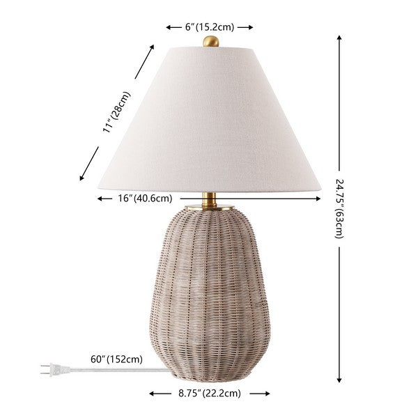 Catanzaro Rattan Table Lamp