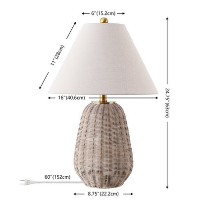 Catanzaro Rattan Table Lamp
