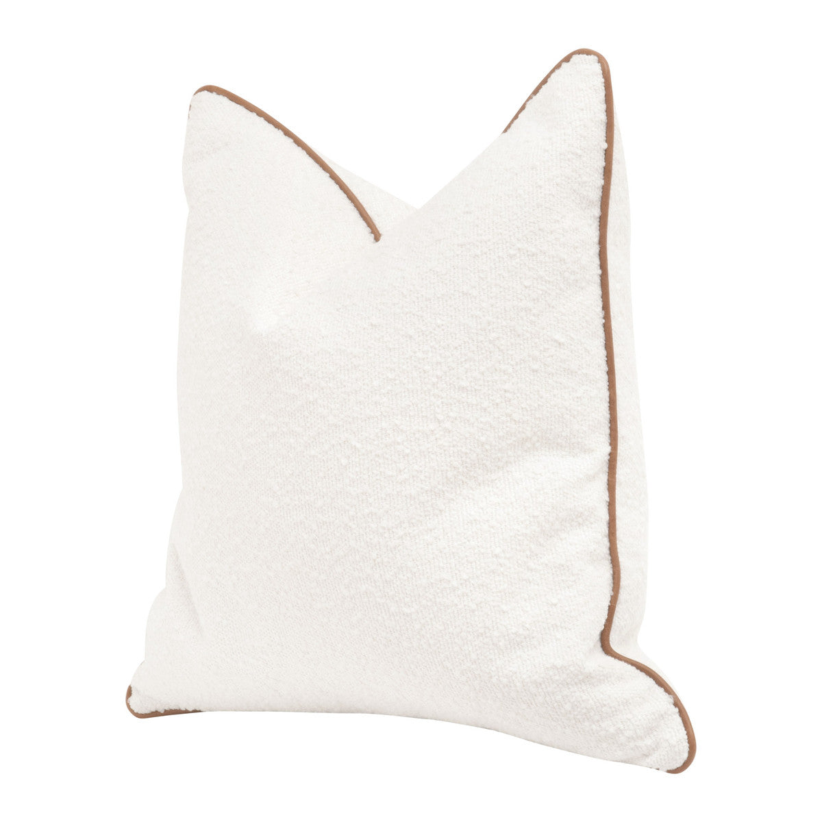 Bagno Pillow With Top Grain Leather Piping  - Set of 2