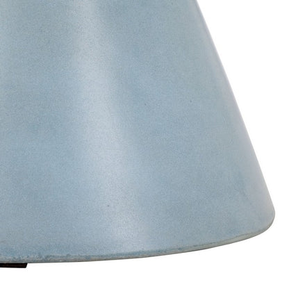 Genzano 18 in. Concrete Outdoor Accent Table - Blue