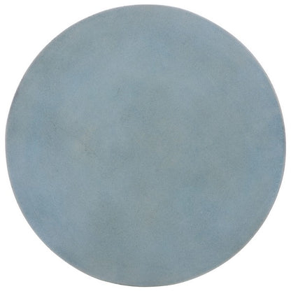 Genzano 18 in. Concrete Outdoor Accent Table - Blue
