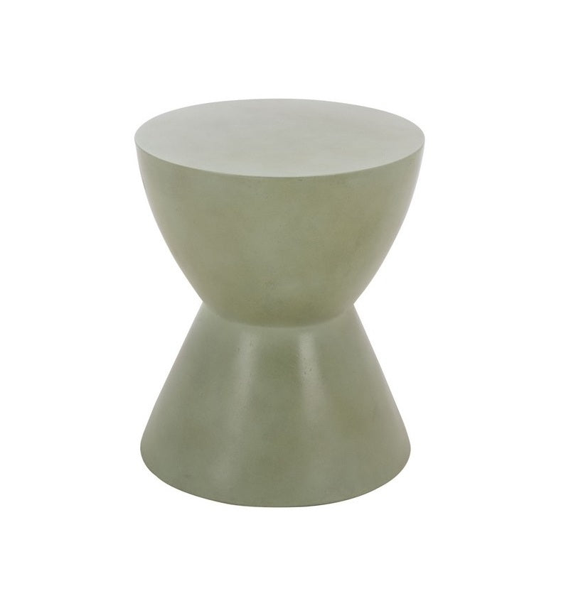 Genzano 18 in. Concrete Outdoor Accent Table - Sage