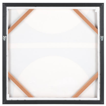 Blue Grey Geometry 24 in. Wall Art