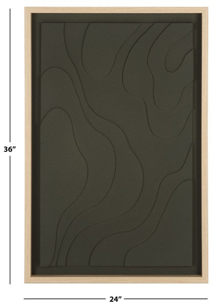 Ripples of Nature Abstract 36 in. Wall Art