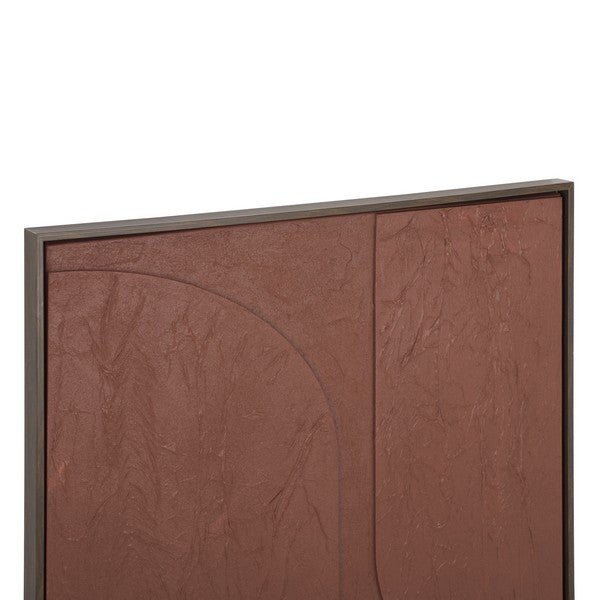 Maroon Curve Harmony 30 in. Wall Art