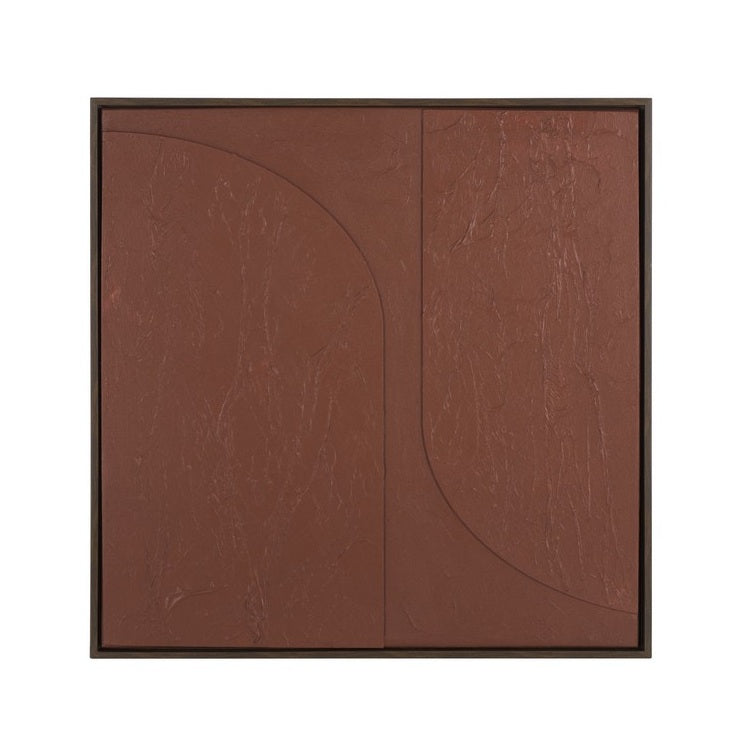 Maroon Curve Harmony 30 in. Wall Art