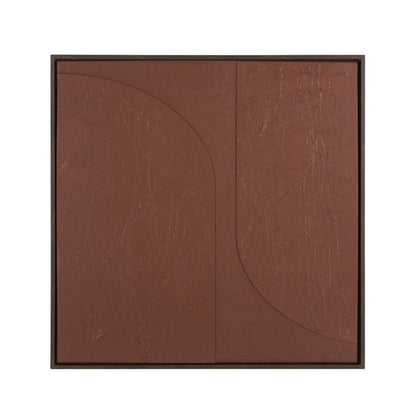 Maroon Curve Harmony 30 in. Wall Art