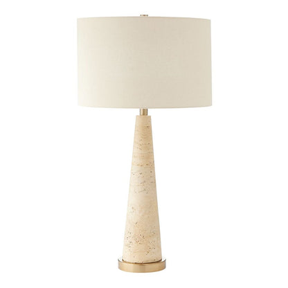 Belforte 32 in. Travertine Table Lamp