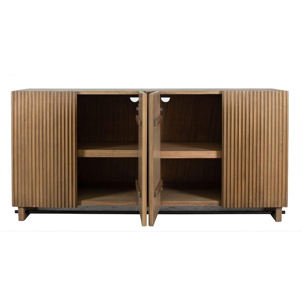 Caprara 64 in. Mindi Veneer Cabinet