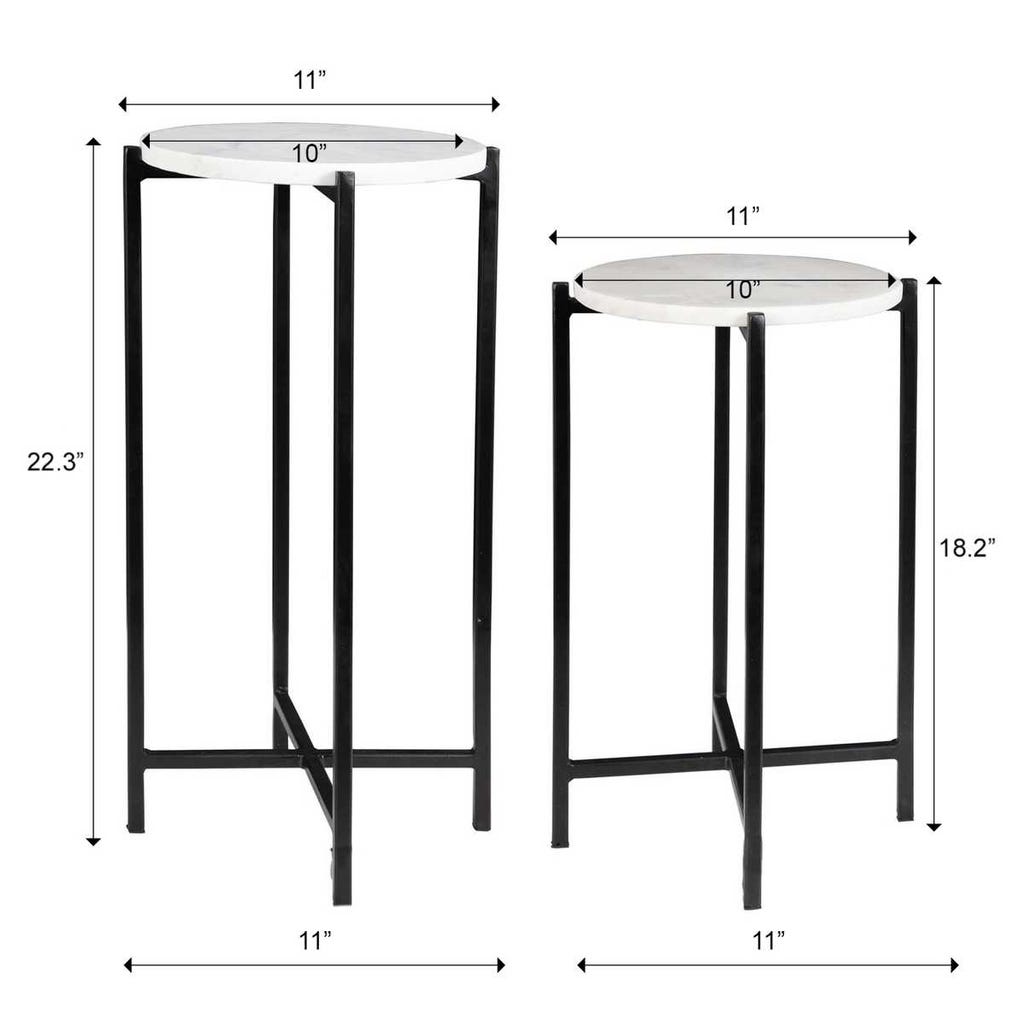 Sotto 22 in. Accent Table - Set of 2