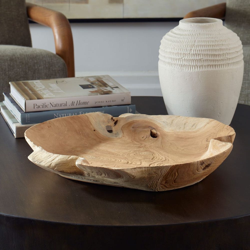 Morino Teak Wood Outdoor Bowl