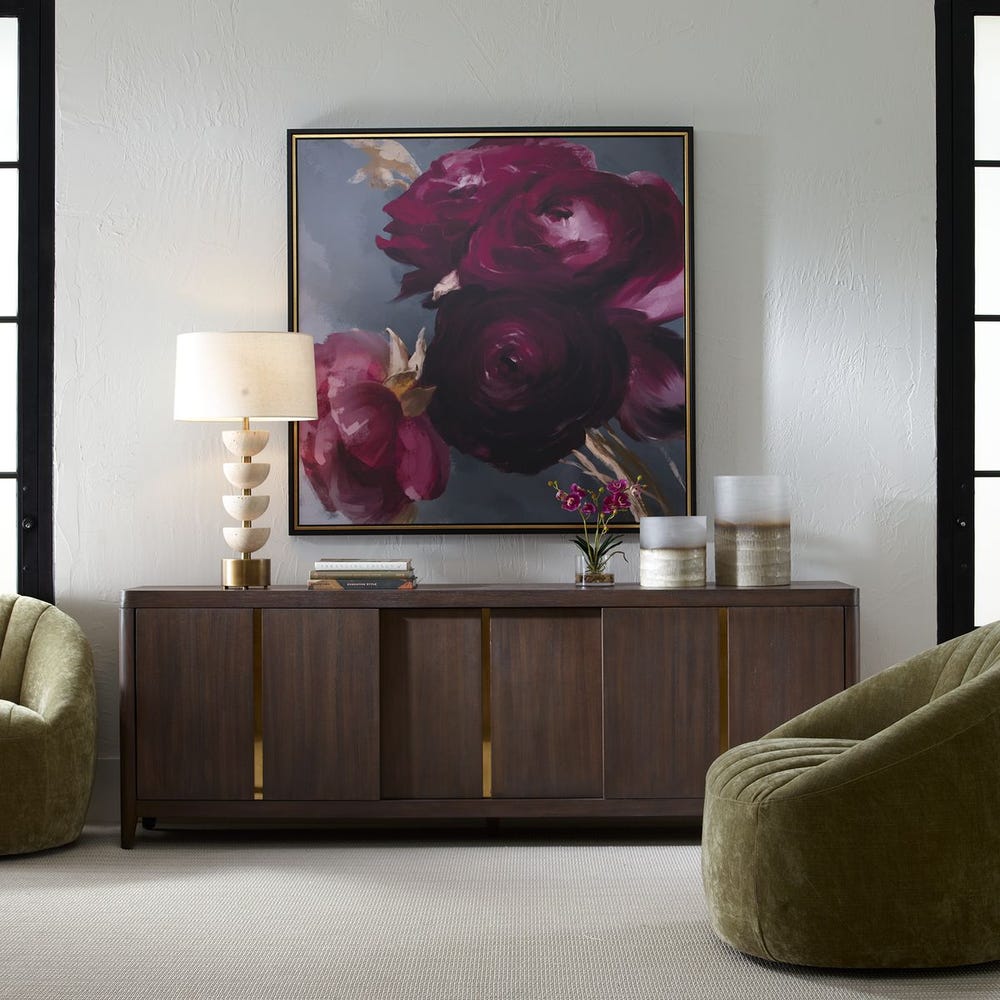 Blossom Nocturne 51 in. Framed Canvas
