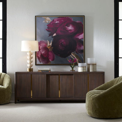 Blossom Nocturne 51 in. Framed Canvas