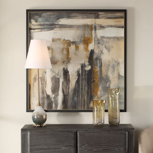 Edge of Balance 42 in. Framed Print