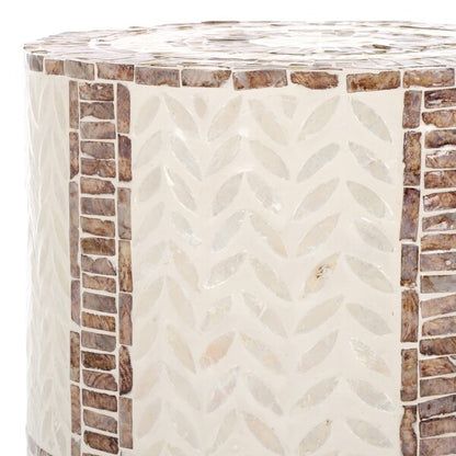 Maratea 19 in. Capiz Inlay Accent Table