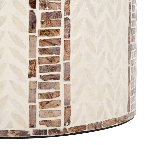 Maratea 19 in. Capiz Inlay Accent Table