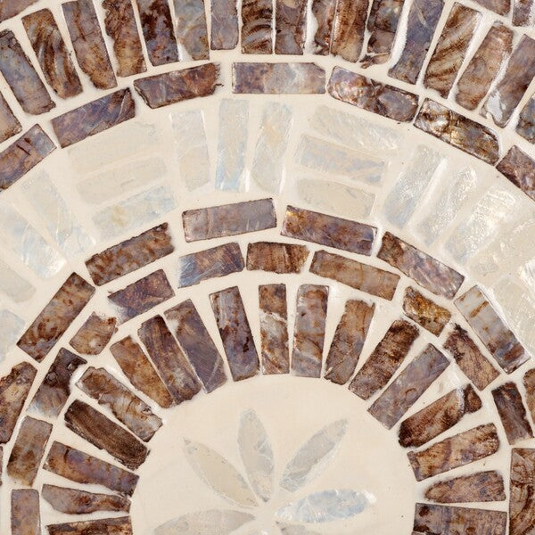 Maratea 19 in. Capiz Inlay Accent Table