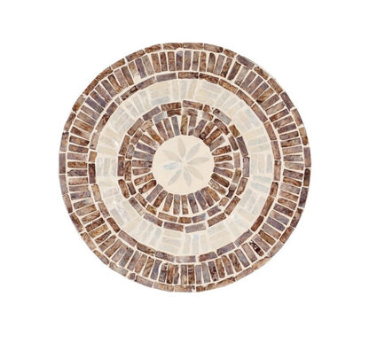 Maratea 19 in. Capiz Inlay Accent Table