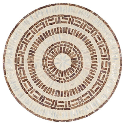 Nuchis 22 in. Capiz Shell Accent Table