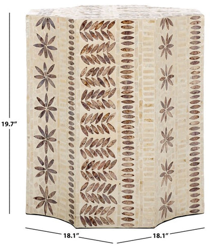 Sabina 20 in. Capiz Accent Table