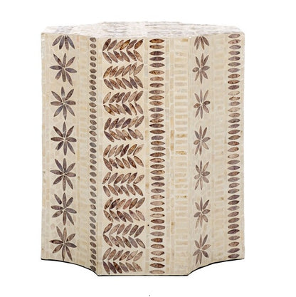 Sabina 20 in. Capiz Accent Table