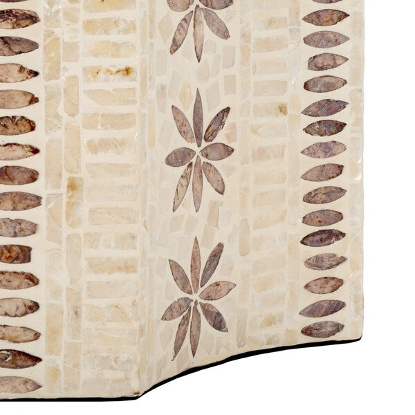 Sabina 20 in. Capiz Accent Table