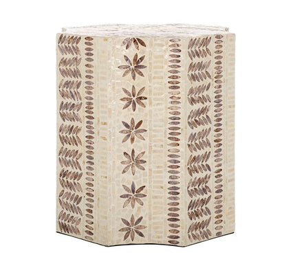 Sabina 20 in. Capiz Accent Table