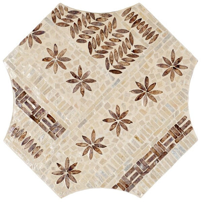 Sabina 20 in. Capiz Accent Table