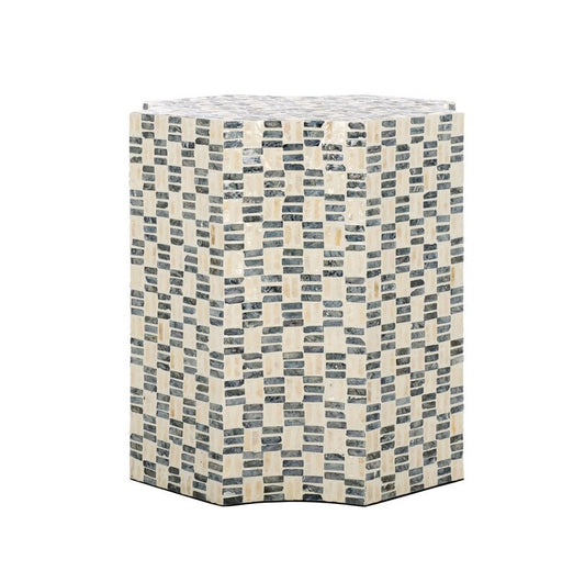 Rilievo 20 in. Capiz Inlay Accent Table