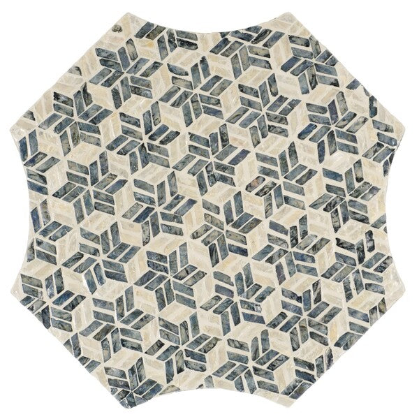 Rilievo 20 in. Capiz Inlay Accent Table